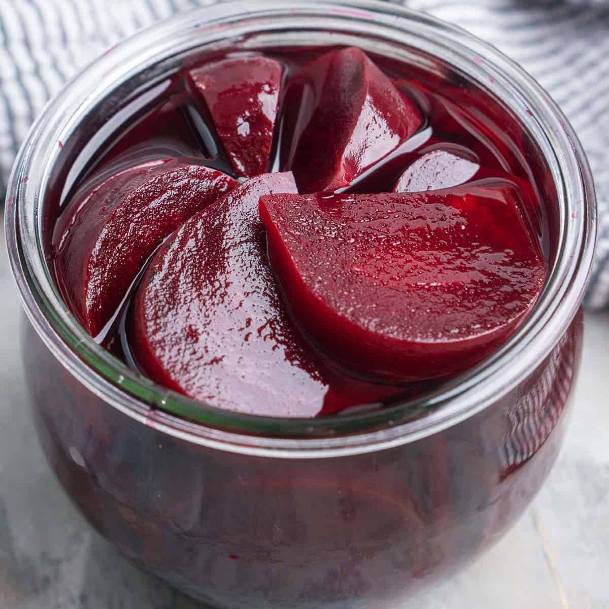 Pickled beets are a convenient alternative to fresh beets. They’re rich